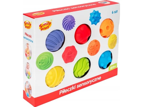 Anek Smily Play sensoriska bollar 6 st SmilyPlay SP84508 45087