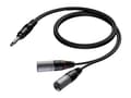 Miniatyrbild 1 av 2: Kabel Procab Procab CAB733/1.5 6,3 mm Jack hane stereo - 2 x XLR hane 1,5 meter