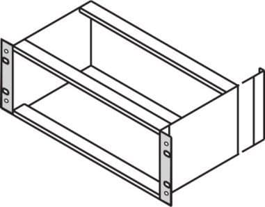 SCHROFF SCHROFF EuropacPRO 19 tekstilkoblingsholder, type F, håndtakshull, 3 HU