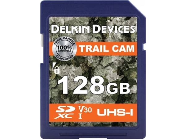 Delkin Trail Cam SDXC 128GB Class 10 UHS-I V30-kort (DDDSDTRL128G)