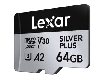 Lexar Professional SILVER PLUS microSDXC UHS-I-kort 64 GB