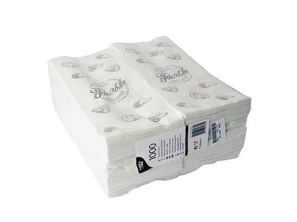 Papstar 82664, Hvit, Rektangel, 40 g/m², Papir, 1000 stykker, 280 mm