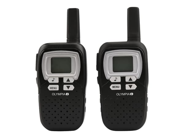 Olympia 1208 - Bærbar - toveis radio - PMR - 446.00625 - 446.09375 MHz - 8 kanalers - svart (en pakke 2)