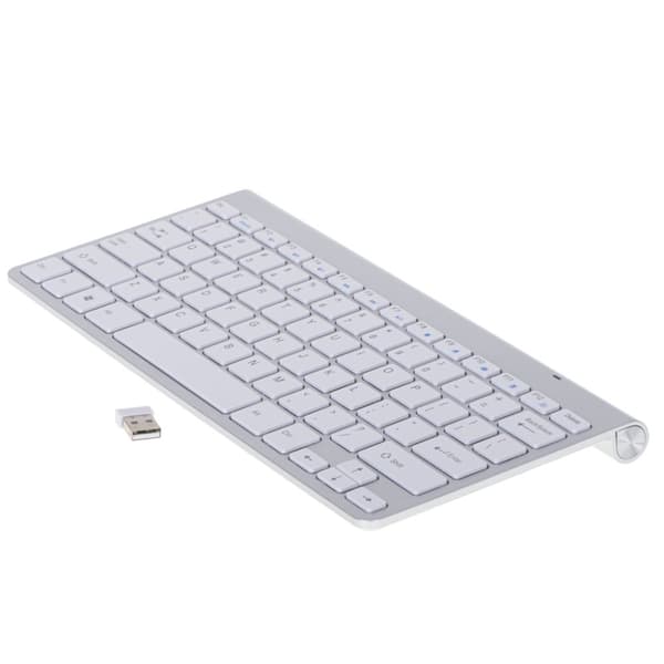 Trådløst Bluetooth Smart TV tastatur, sølv