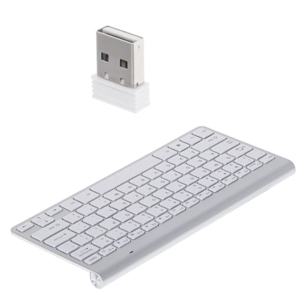Trådløst Bluetooth Smart TV tastatur, sølv
