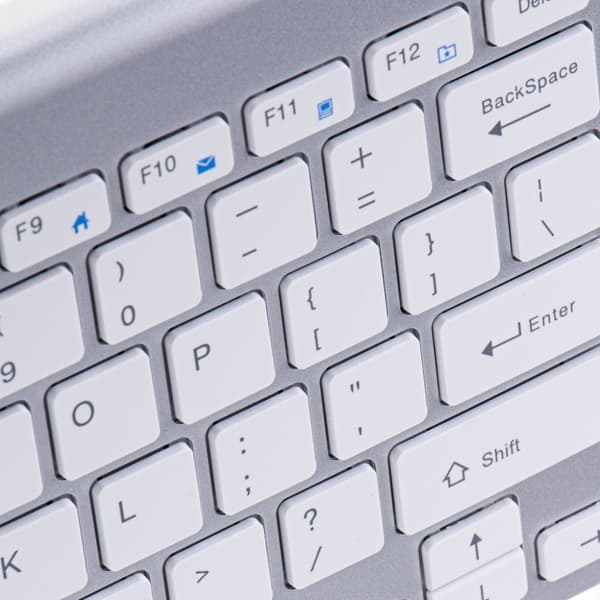 Trådløst Bluetooth Smart TV tastatur, sølv