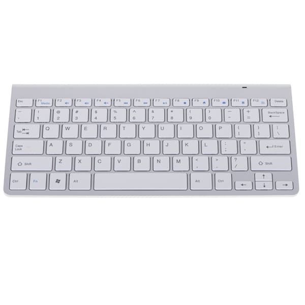 Trådløst Bluetooth Smart TV tastatur, sølv