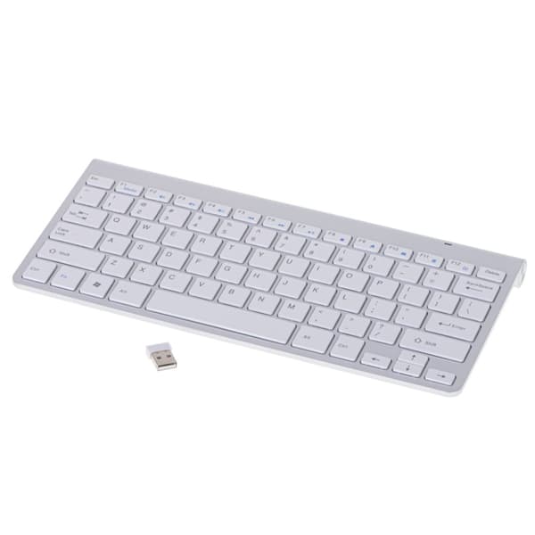 Trådløst Bluetooth Smart TV tastatur, sølv