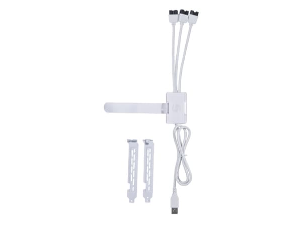 Lian Li PW-U2TPAW, USB typ-A, 3 x IDC (9 stift), hane, hane, rak, rak