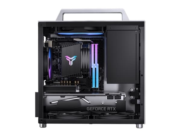 Jonsbo T8 PLUS, Mini Tower, PC, hopea, Mini-ITX, alumiini, teräs, karkaistu lasi, pelit