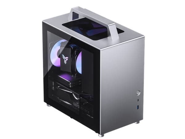 Jonsbo T8 PLUS, Mini Tower, PC, hopea, Mini-ITX, alumiini, teräs, karkaistu lasi, pelit