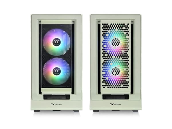Thermaltake Ceres - - genomskinlig sidopanel (härdat glas) - ingen strömförsörjning - hydrangea blue - USB/ljud