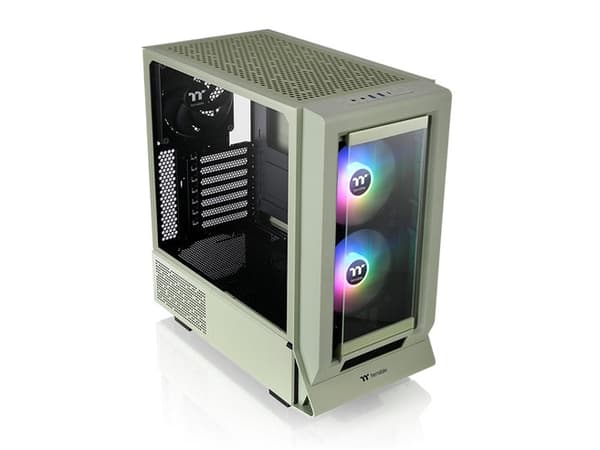 Thermaltake Ceres - - genomskinlig sidopanel (härdat glas) - ingen strömförsörjning - hydrangea blue - USB/ljud