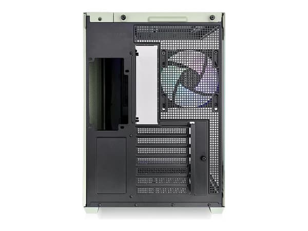 Thermaltake View 380 TG ARGB - Mid tower - ATX - sivupaneeli ikkunalla (karkaistua lasia) - ei virtalähdettä (PS/2) - matchanvihreä - USB/Audio-portt