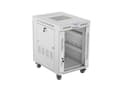 Pikkukuva 2 / 2: LANBERG 19" 15U 600X800 HARMAA LASIOVELLINEN LCD-ASENNUSTELINE (FLAT PACK) V2