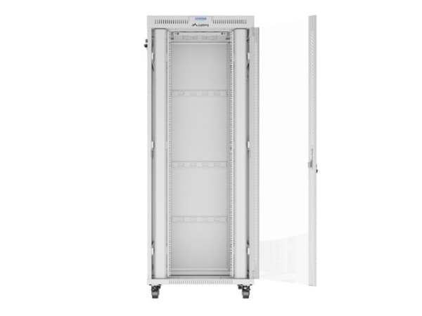 19" 42U 800X1000 GRÅ LCD GLASDÖRR LANBERG (FLAT PACK) V2 RACK INSTALLATIONSSKÅP