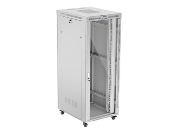 19" 42U 800X1000 GRÅ LCD GLASDÖRR LANBERG (FLAT PACK) V2 RACK INSTALLATIONSSKÅP