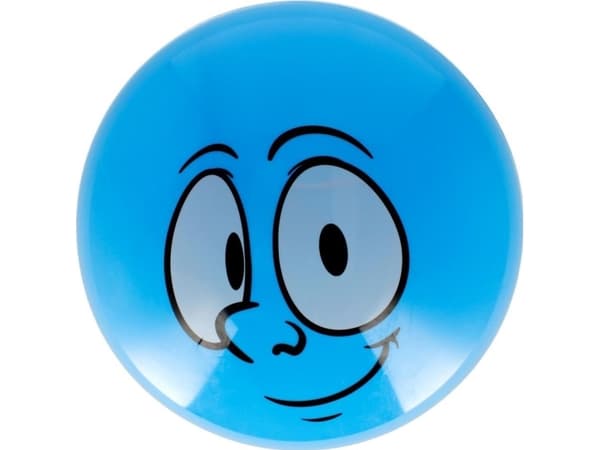 Artik Blå gummiball Smiley 23cm Artik