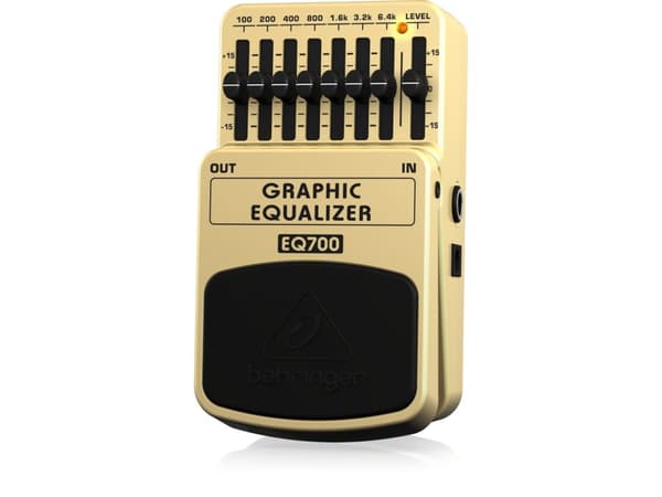 Behringer EQ700, Uttrykkspedal, Sort, Gult, Gitar, DC
