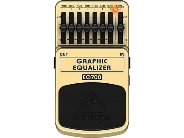 Behringer EQ700, Uttrykkspedal, Sort, Gult, Gitar, DC