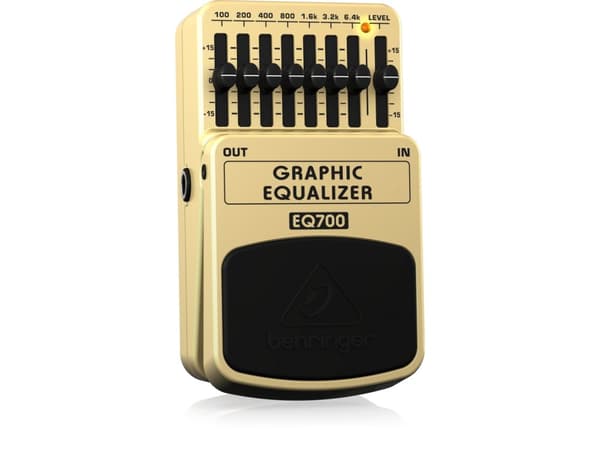 Behringer EQ700, Uttrykkspedal, Sort, Gult, Gitar, DC
