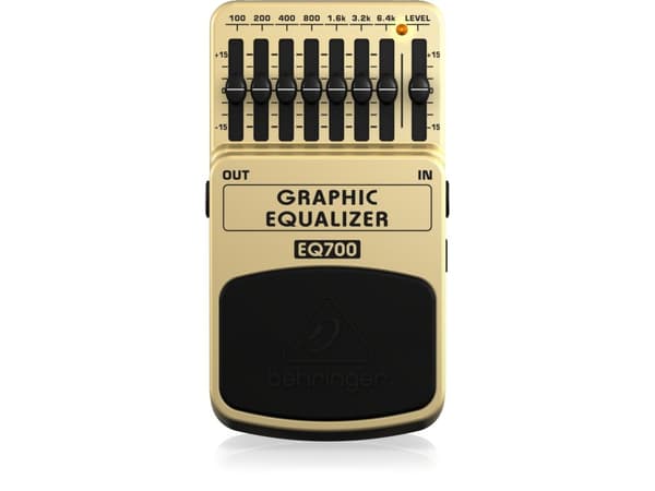 Behringer EQ700, Uttrykkspedal, Sort, Gult, Gitar, DC
