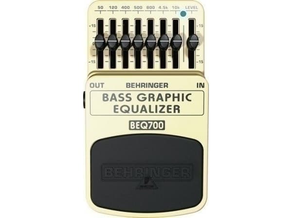 Behringer BEQ700, effektpedal, svart, gul, 70 mm, 123 mm, 54 mm, 330 g
