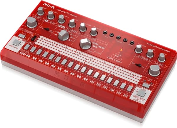Behringer Behringer RD-6-SB Trummaskin - röd transparent