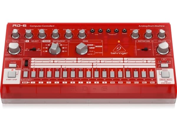 Behringer Behringer RD-6-SB Trummaskin - röd transparent