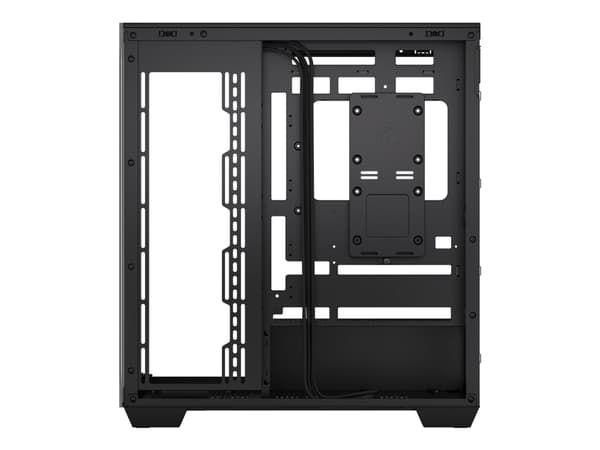 CORSAIR 3500X - Mid tower - utökad ATX - genomskinlig sidopanel (härdat glas) - ingen strömförsörjning (ATX) - svart - USB/ljud