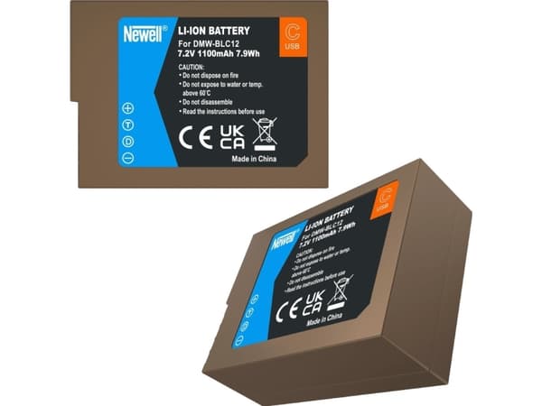 Newell batteri NEWELL batteribytte DMW-BLC12 USB-C for Panasonic