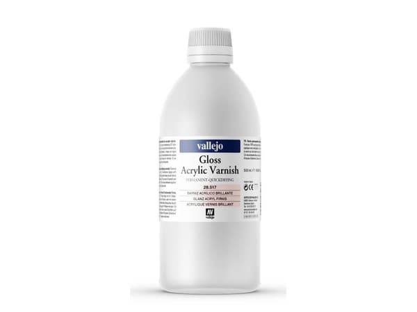 Vallejo 28.517, Läpinäkyvä, Kiilto, 500 ml, Muovipullo