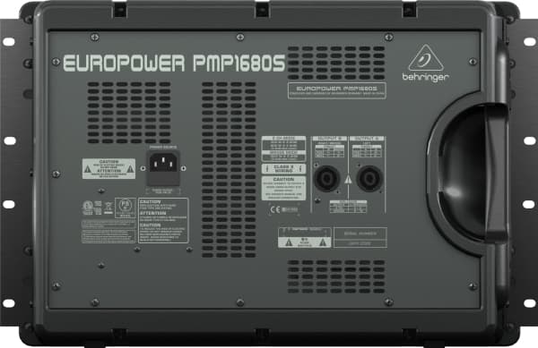 Behringer PMP1680S, 10 kanavaa, teline, 1050 W, musta