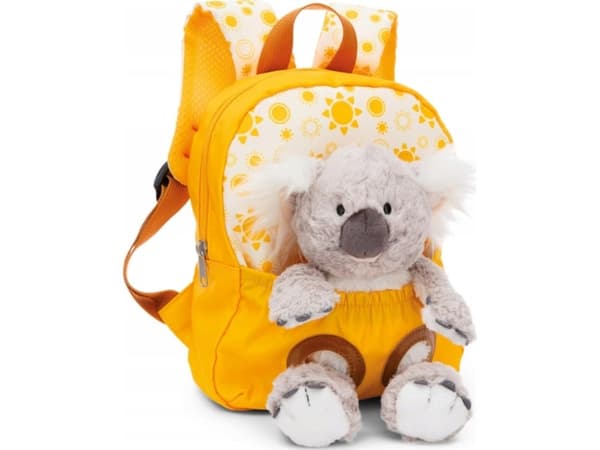 NICI 49842 Ryggsäck 21x26cm gul + Koala maskot 25cm