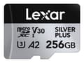 Miniatyrbild 1 av 5: Lexar Professional SILVER PLUS, 256 GB, MicroSDXC, UHS-I, 205 MB/s, 150 MB/s, Class 3 (U3)