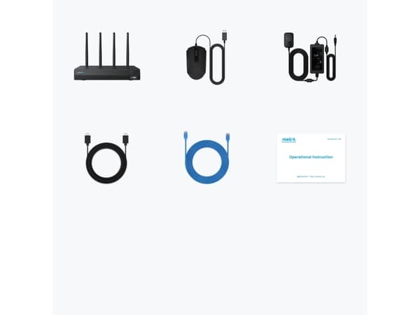 Reolink - NVR - 12 kanaler 2 TB - med nettverk