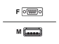 Honeywell - Sarja-/virtakaapeli - USB (uros) DB-9:ään (naaras) - 3 m