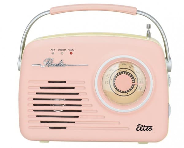 ELTRA-radio LUIZA RETRO SP-11 MP3 USB SD PINKKI