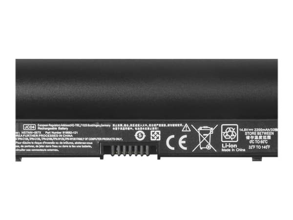 Green Cell - Batteri til bærbar PC (tilsvarer: HP JC04) - litiumpolymer - 3-cellers - 2200 mAh - svart - for HP Laptop 14, 15, 17
