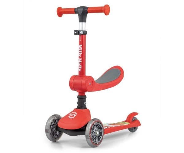 Skootteri Fuzzy Red Milly Mally lasten kolmipyöräinen skootteri skootteri
