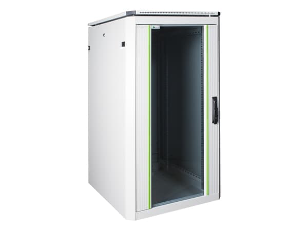 Lanview by Logon Data Line - Rack skap - 600 x 800 mm, data line - free-standing - hvit, RAL 7035 - 22U - 19"