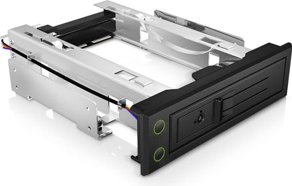 ICY BOX IB-166SSK-B, HDD-kabinett, 3.5", SAS, Serial ATA III, Hot-swap, Sort