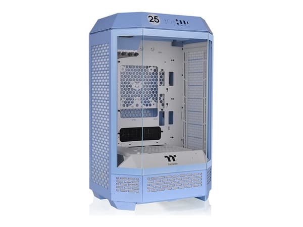 Thermaltake The Tower 300 - Microtower - mini ITX / micro ATX - genomskinlig sidopanel (härdat glas) - ingen strömförsörjning - hortensia blå - USB/l Blå