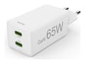 Pikkukuva 1 / 2: Hama mini 65W GaN PD/QC laturi 2x USB-C valkoinen