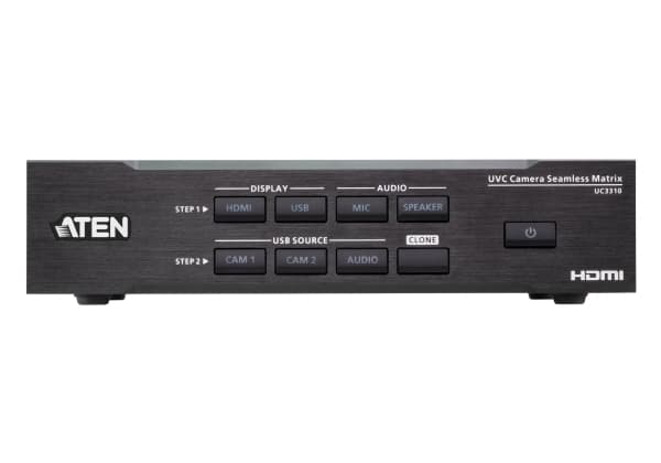 ATEN UC3310-AT-G, Sort, USB 3.2 Gen 1 (3.1 Gen 1), Metall, Taiwan, 720p, 1080p, 2160p, 48 kHz