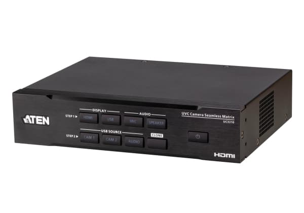 ATEN UC3310-AT-G, Sort, USB 3.2 Gen 1 (3.1 Gen 1), Metall, Taiwan, 720p, 1080p, 2160p, 48 kHz