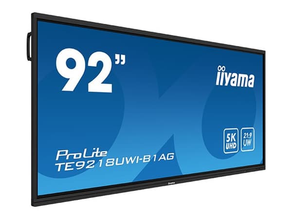 iiyama ProLite TE9218UWI-B1AG - 92" Diagonal klass (91.5" visbar) LED-bakgrundsbelyst LCD-skärm - interaktiv digital skyltning - med pekskärm (multi-