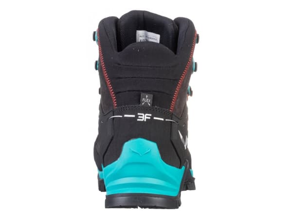 Salewa MTN Trainer Mid GTX, Hunkjønn, Voksen, Sort, Blå, Utestøvler, Turgåing, Turgåing, Black Magnet/Viridian Green
