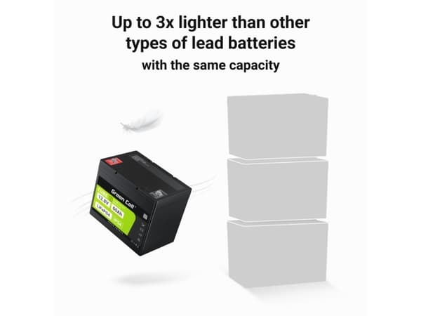 Green Cell CUBE LiFePO4 60Ah 12.8V 768Wh litium-rautafosfaattiakku sähkömoottoreihin, matkailuautoihin, hisseihin