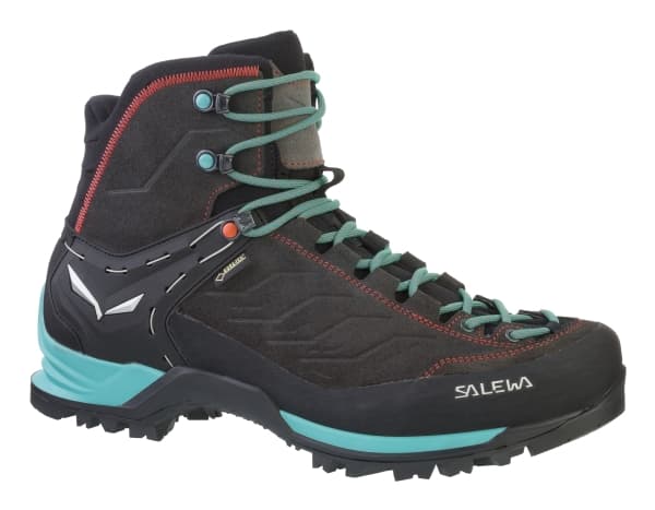 Salewa MTN Trainer Mid GTX, Hunkjønn, Voksen, Sort, Blå, Utestøvler, Turgåing, Turgåing, Black Magnet/Viridian Green